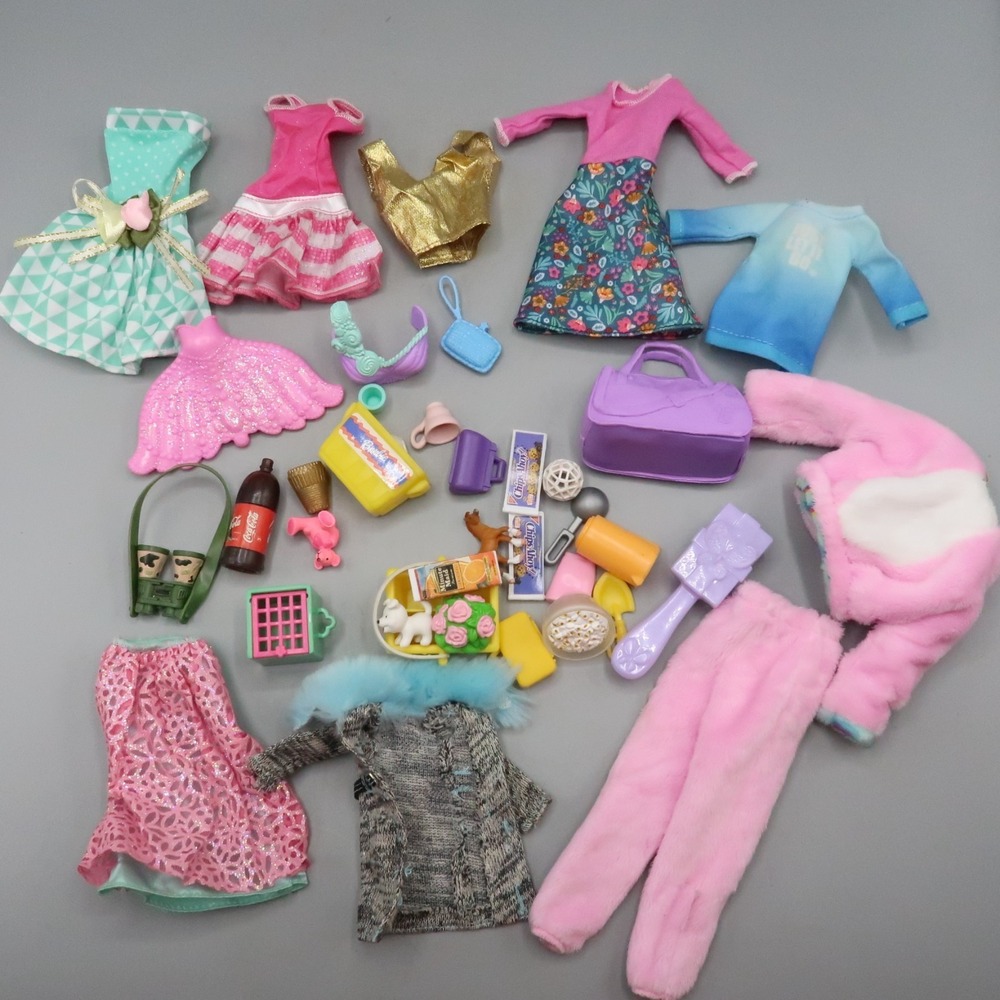Barbie Clothes Lot 90s To Modern Dress Accessories Food Care Bear